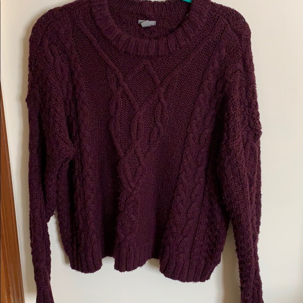 aerie cored knitted sweater